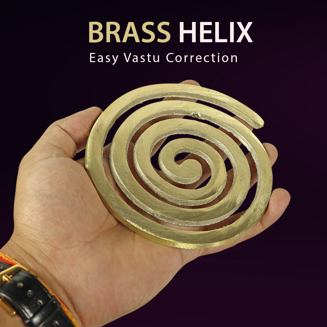4 Direction Helix Vastu Tool Combo | Lead SW, Copper SE, Aluminium NE & Brass NW Helix | Premium Metal Vastu Accessories