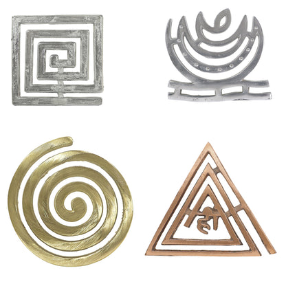 4 Direction Helix Vastu Tool Combo | Lead SW, Copper SE, Aluminium NE & Brass NW Helix | Premium Metal Vastu Accessories for Home, Office & Commercial Spaces | 15 cm (6 Inch) | Set of 4