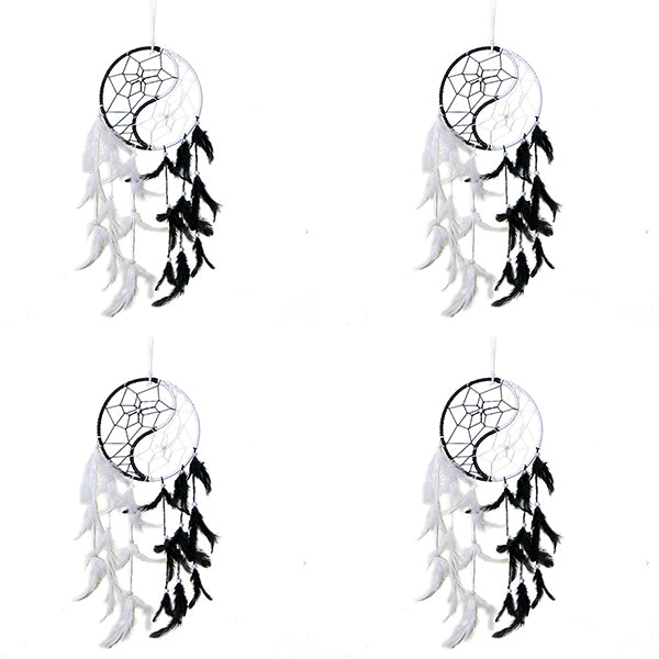 Yin Yang Dream Catcher Wall Hanging for Positive Energy, Thinking and Protections