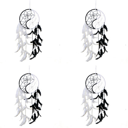 Yin Yang Dream Catcher Wall Hanging for Positive Energy, Thinking and Protections