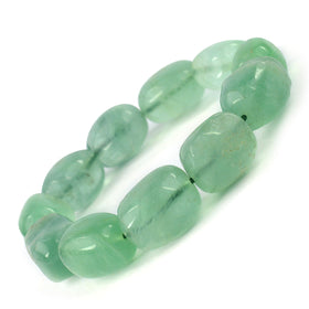 Green Fluorite Crystal Bracelet | Natural Healing Gemstone Bracelet for Clarity & Balance