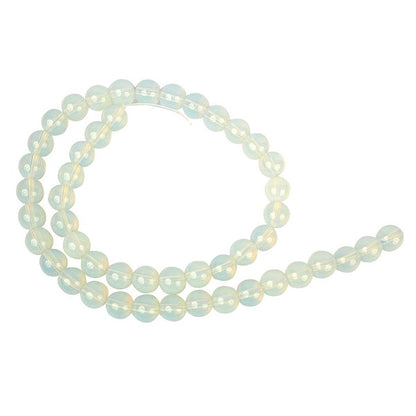 Opalite 8 mm Round Loose Beads 45-50 pcs for Making Bracelet Mala Necklaces
