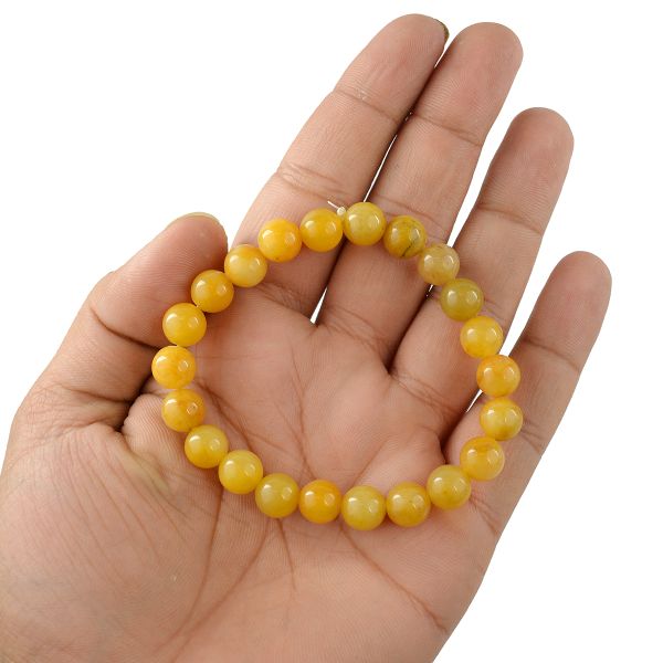 Reiki energized Golden Quartz bracelet for focus and positive thinking