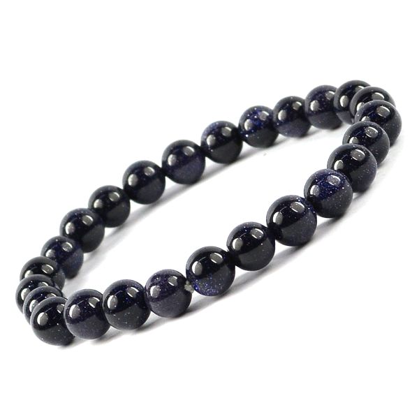 Natural Crystal Stones 8 mm Round Beads Bracelet