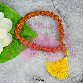 5 Mukhi Rudraksha Bracelet for Meditation, Focus, Spiritual Growth & Inner Balance