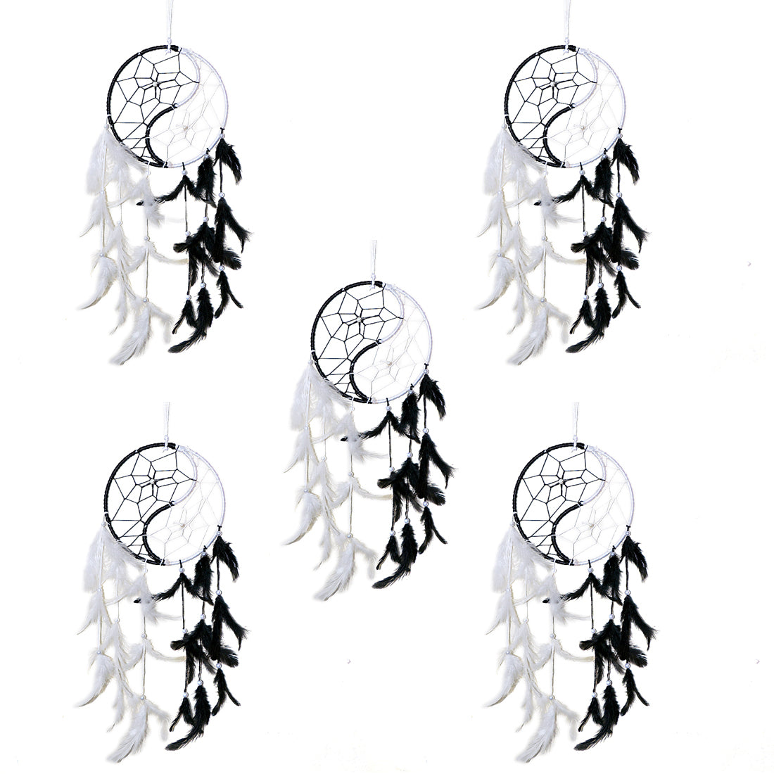 Yin Yang Symbol Dream Catcher Set for Bedroom Decoration