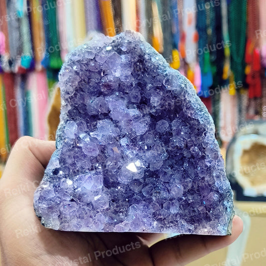 Natural Amethyst Geode Cluster Crystal Stone Raw Rough 600-700 Gram
