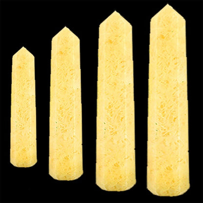 Citrine Pencil Obelisks for Reiki Healing-75-80 mm