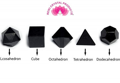 Natural Crystal Stone Geometry Set 5 Pc