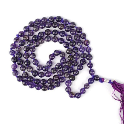 Natural Crystal Stone 6 mm 108 Round Beads Jaap Mala for Unisex