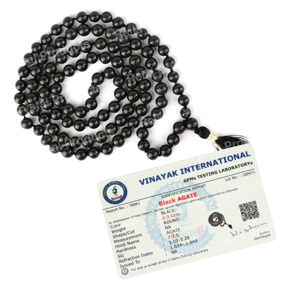 Certified AAA Natural 6 mm 108 Round Beads Jaap Mala - Necklace