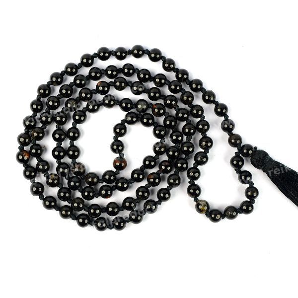 Black Tourmaline Crystal Mala