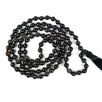 Natural Crystal Stone 6 mm 108 Round Beads Jaap Mala for Unisex