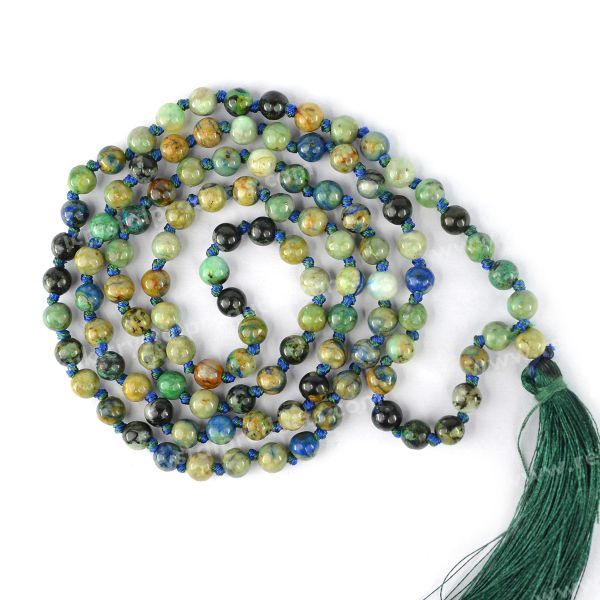 Azurite Crystal Mala