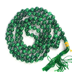 Malachite Crystal Mala