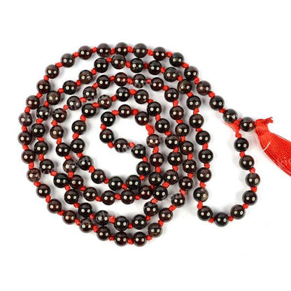 Natural Crystal Stone 6 mm 108 Round Beads Jaap Mala for Unisex