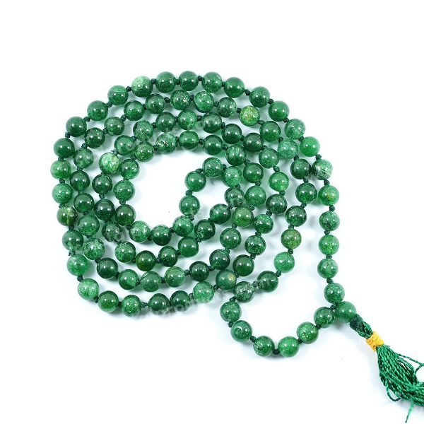 Natural Crystal Stone 6 mm 108 Round Beads Jaap Mala for Unisex