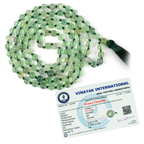 Certified AAA Natural 6 mm 108 Round Beads Jaap Mala - Necklace