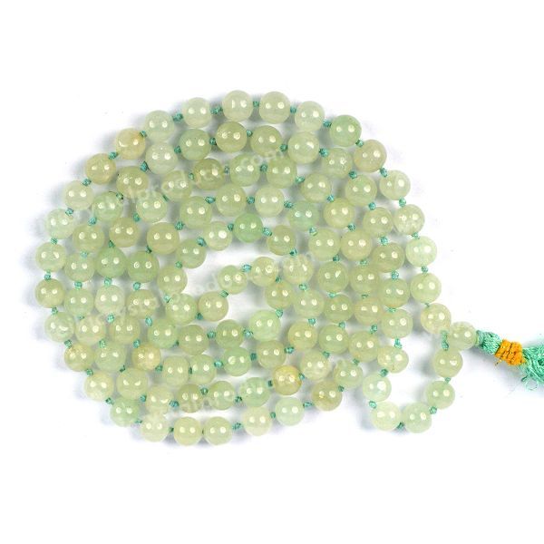 Green Jade Crystal Mala