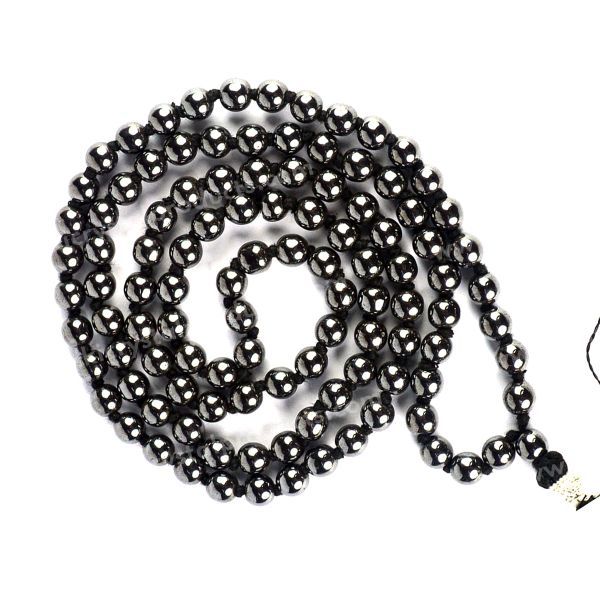 Natural Crystal Stone 6 mm 108 Round Beads Jaap Mala for Unisex