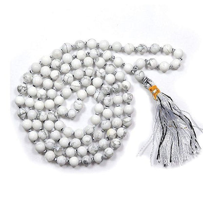 Natural Crystal Stone 6 mm 108 Round Beads Jaap Mala for Unisex