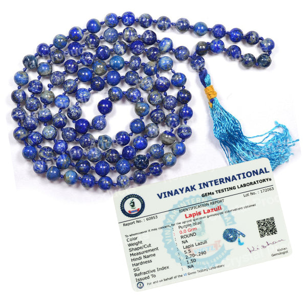 Certified AAA Natural 6 mm 108 Round Beads Jaap Mala - Necklace