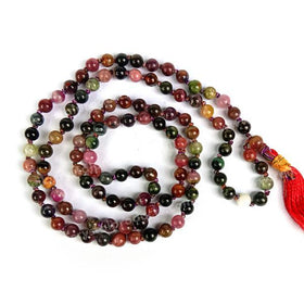 Multi Tourmaline Crystal Mala