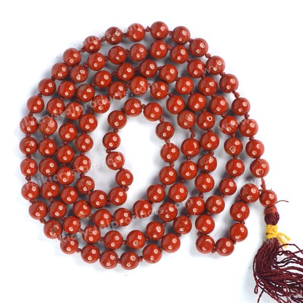 Red Jasper Crystal Mala