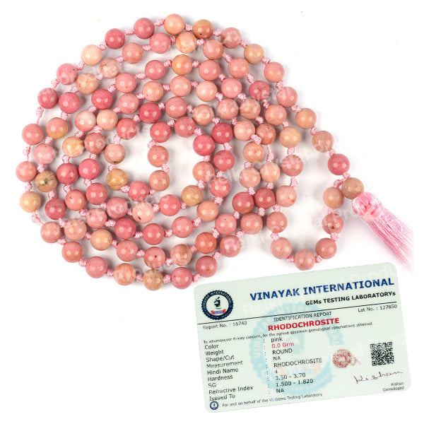 Certified AAA Natural 6 mm 108 Round Beads Jaap Mala - Necklace