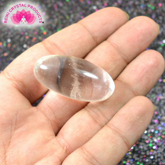 Natural Crystal Stone Shiva Lingam (Clear ,20-25 Mm)