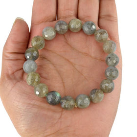 AAA Labradorite 10 mm Faceted Bracelet