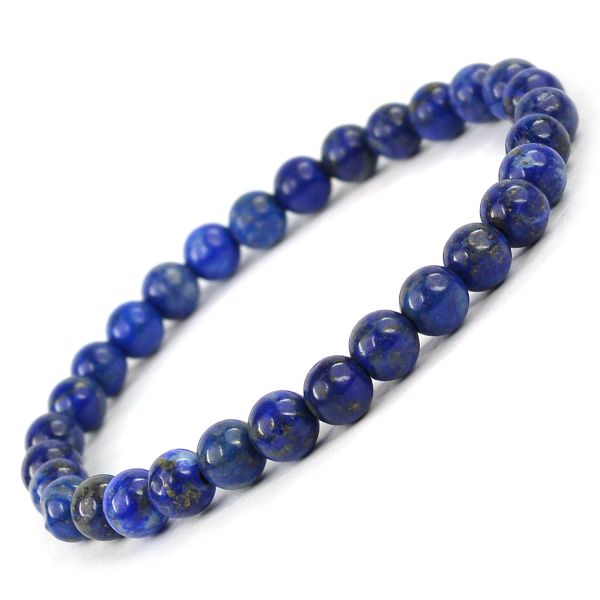 Natural Crystal Stones 6 mm Round Beads Bracelet