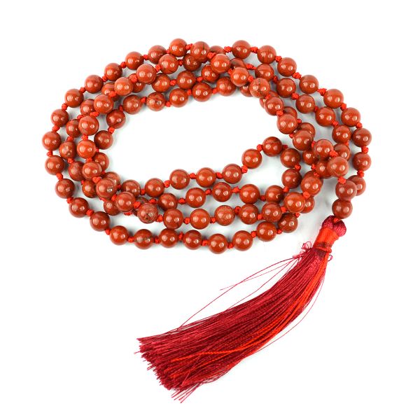 Natural Crystal Stone 8 mm 108 Round Beads Mala for Unisex