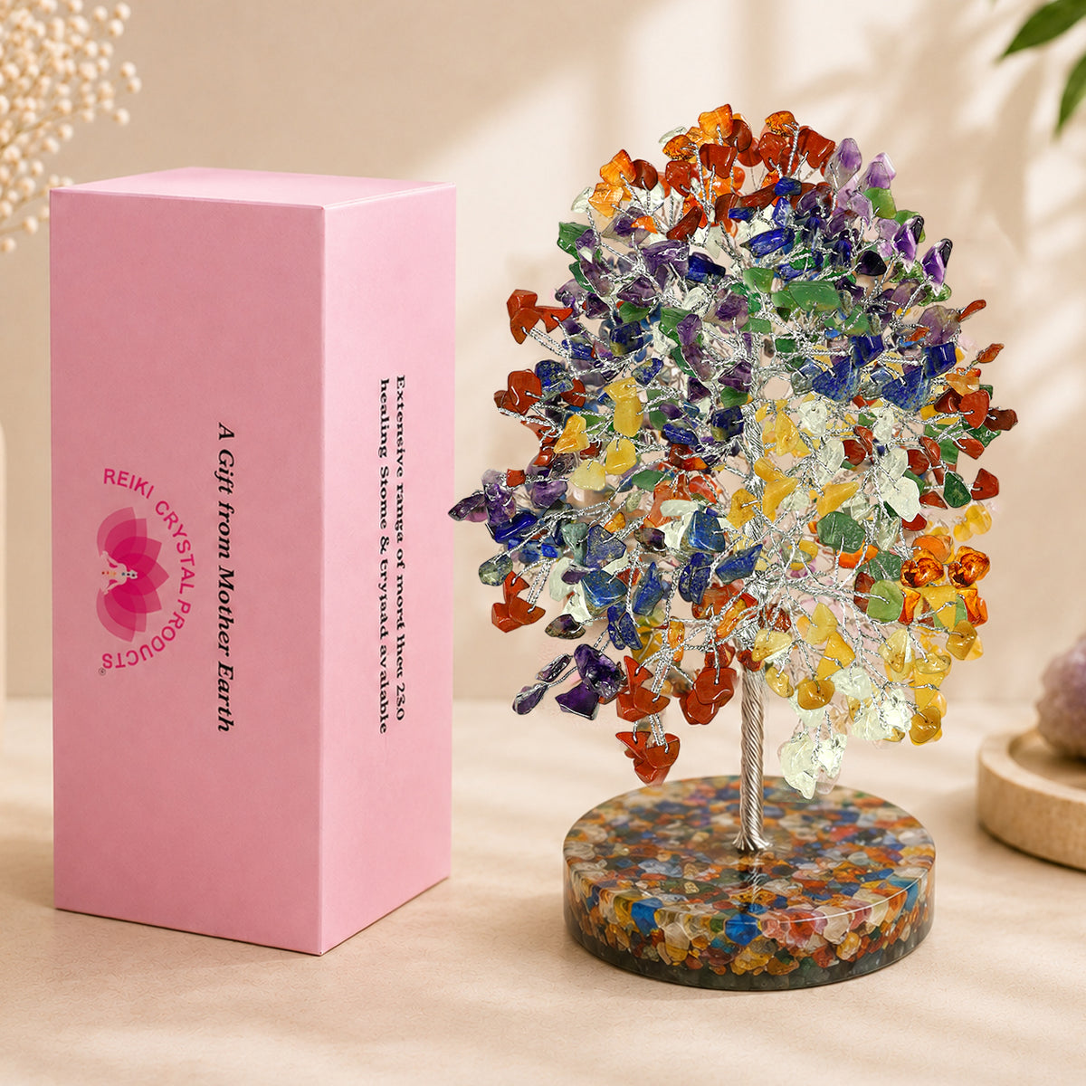 7 chakra gemstone tree
