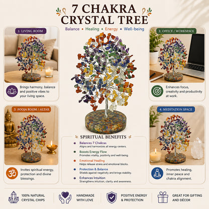 7 chakra crystal tree