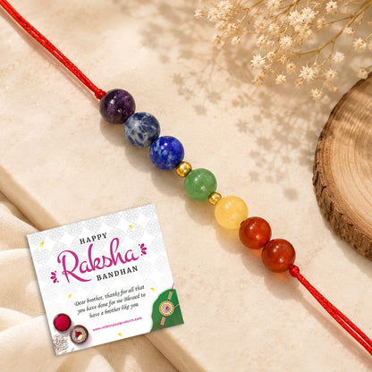7 Chakra Crystal Stone Rakhi