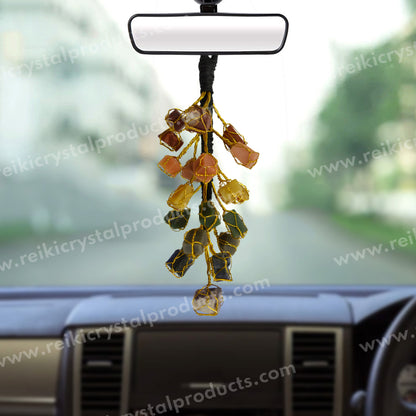 7 Chakra Tumble Stone Hanging for Car Hanging and Door Hanging
