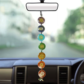 Natural 7 Chakra Orgone Hanging for Home Decor Office or Car Reiki & Vastu Correction