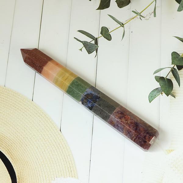 7 Chakra Bonded Towers / Pencil & Obelisks