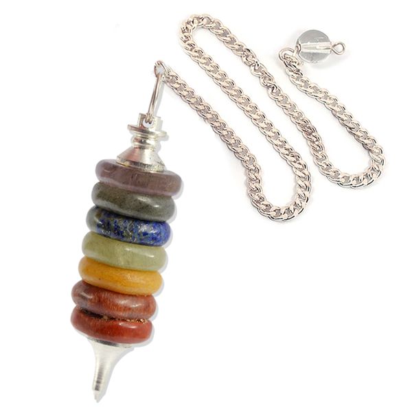 7 Chakra Ring Shape Dowser - Pendulum