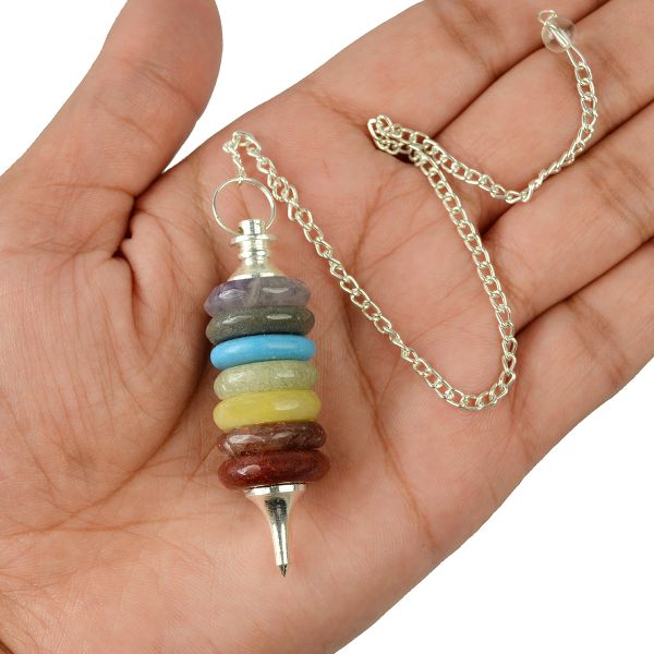 7 Chakra Ring Shape Dowser - Pendulum
