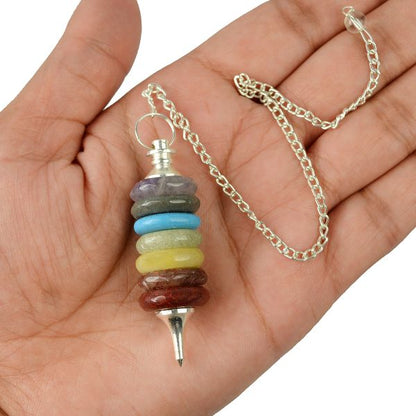 7 Chakra Ring Shape Dowser - Pendulum