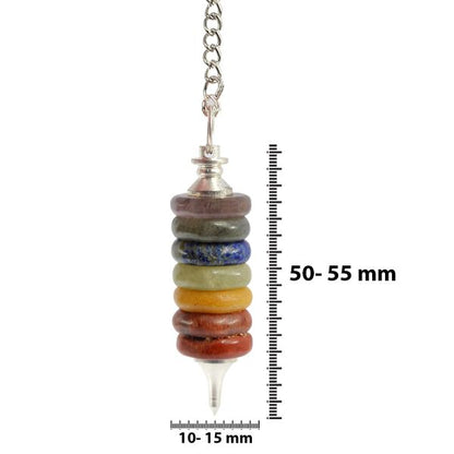 7 Chakra Ring Shape Dowser - Pendulum