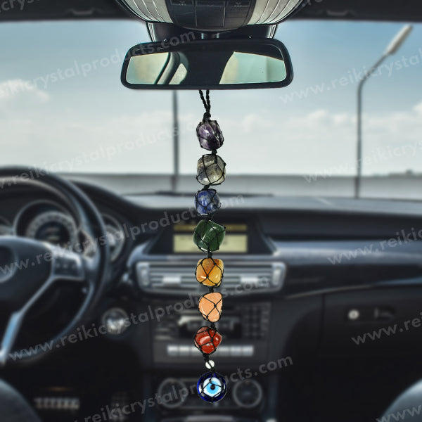 Decorative 7 Chakra Crystal Hanging for Door or Wall Display