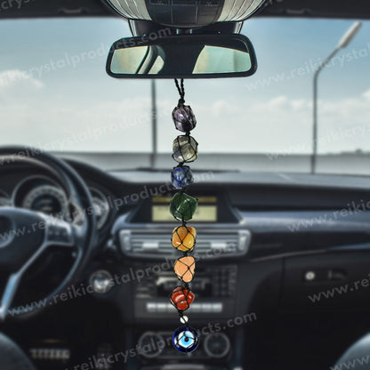 Decorative 7 Chakra Crystal Hanging for Door or Wall Display