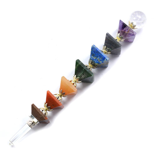 7 Chakra Pyramid Healing Wand