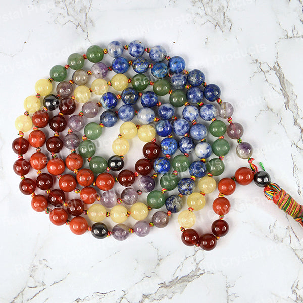 Natural Crystal Stone 6 mm 108 Round Beads Jaap Mala for Unisex