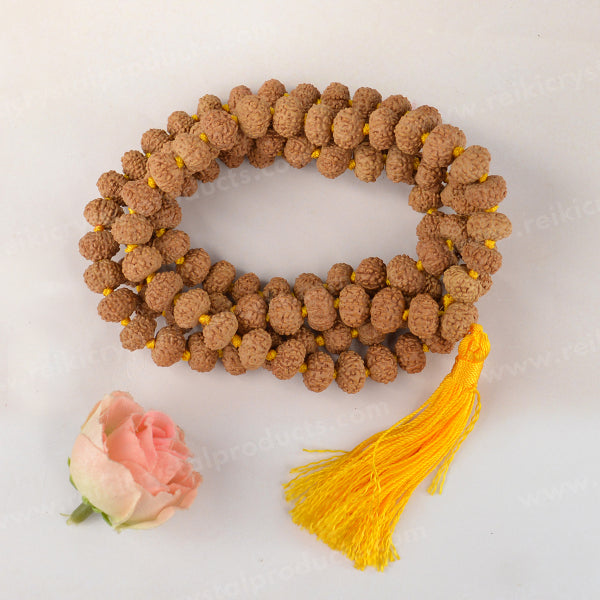 Certified Seven 7 Mukhi Rudraksha Mala 108 Beads Original