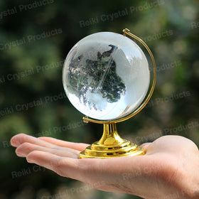 Vastu / Feng Shui Crystal Glass Globe Showpiece