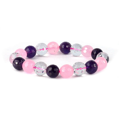 Mind Body Soul Crystal Bracelet | Natural Healing Gemstone Bracelet for Holistic Balance & Wellness